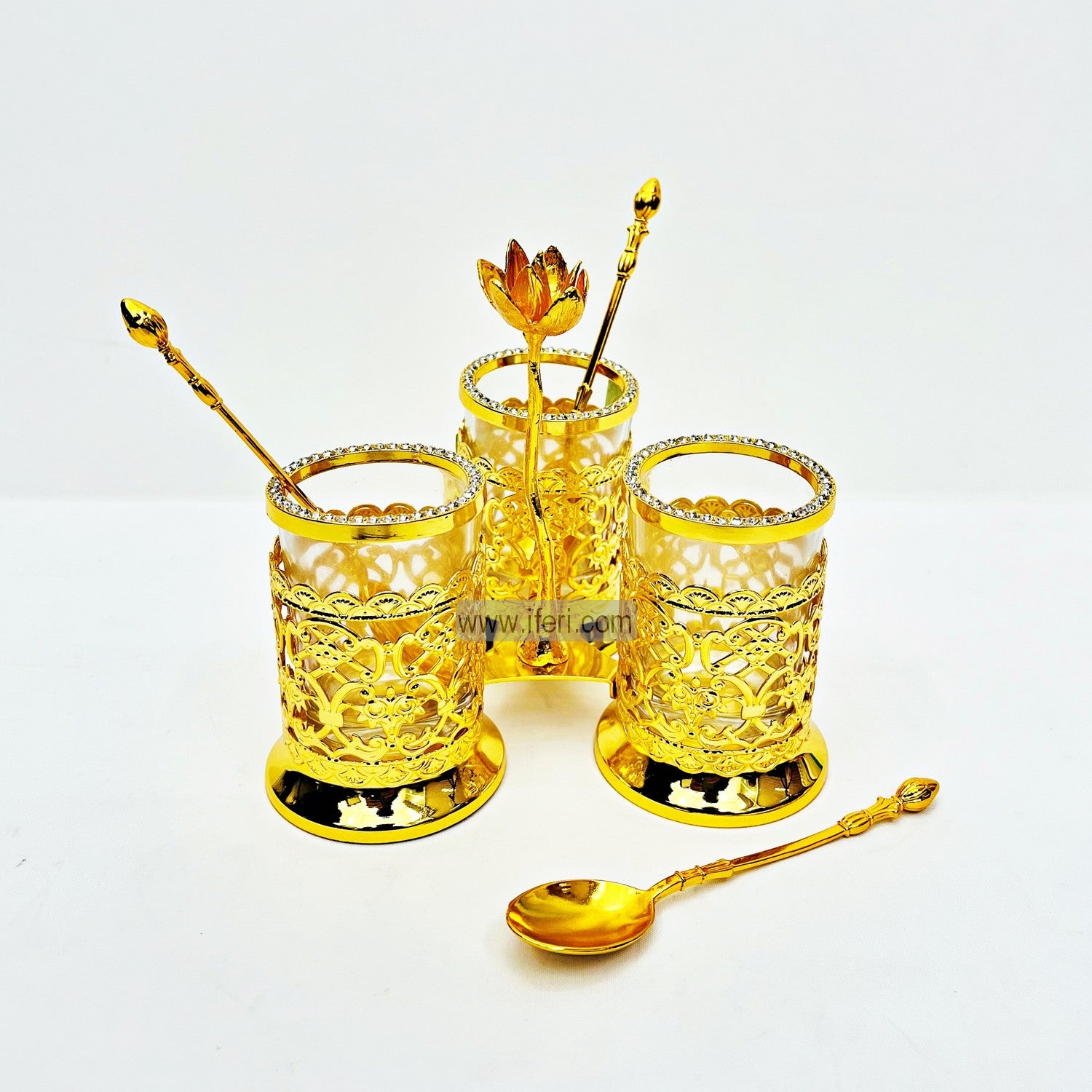 Buy Metal & Glass Spoon Holder through online from iferi.com in Bangladesh