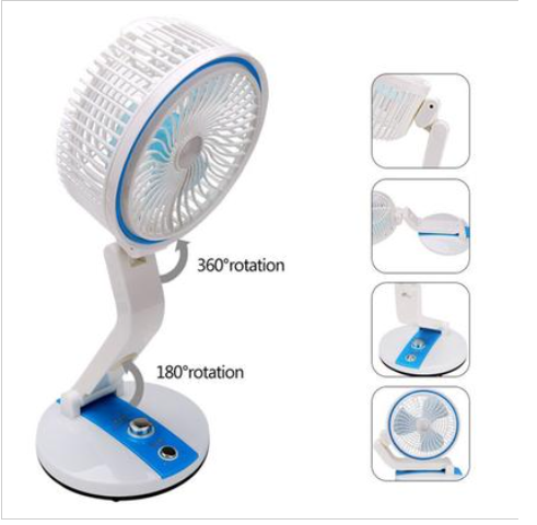 USB Rechargeable Folding Fan with LED Light ATP0017