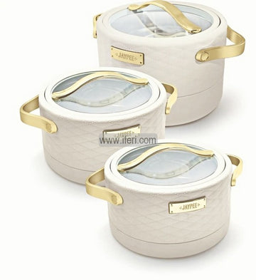 3 Pcs Jaypee Exclusive Food Storage Hotpot / Thermoware Casserole Set ALM6491