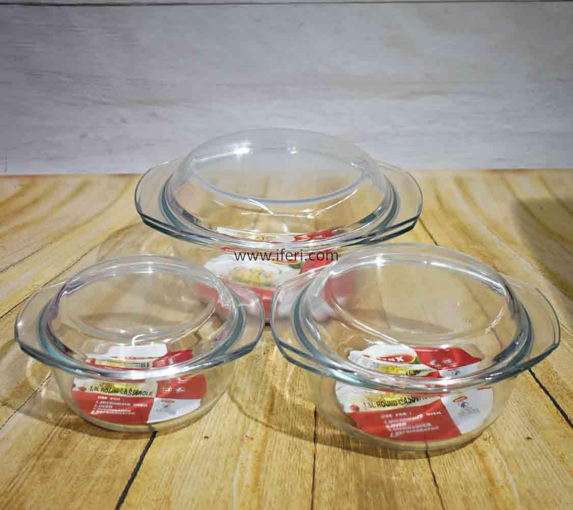 Glass hotsell casserole set