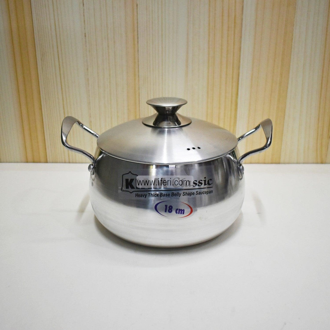 24 cm Kiam Aluminium Belly Shape Cookware With Aluminium Lid BCG0221 Price in Bangladesh - iferi.com