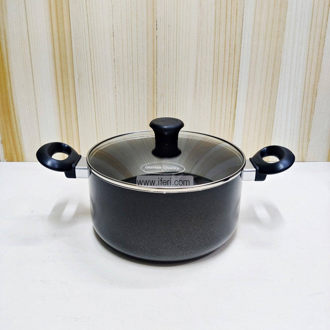 22 cm Kiam Non-Stick Saucepan Cookware With Glass Lid BCG0225 Price in Bangladesh - iferi.com